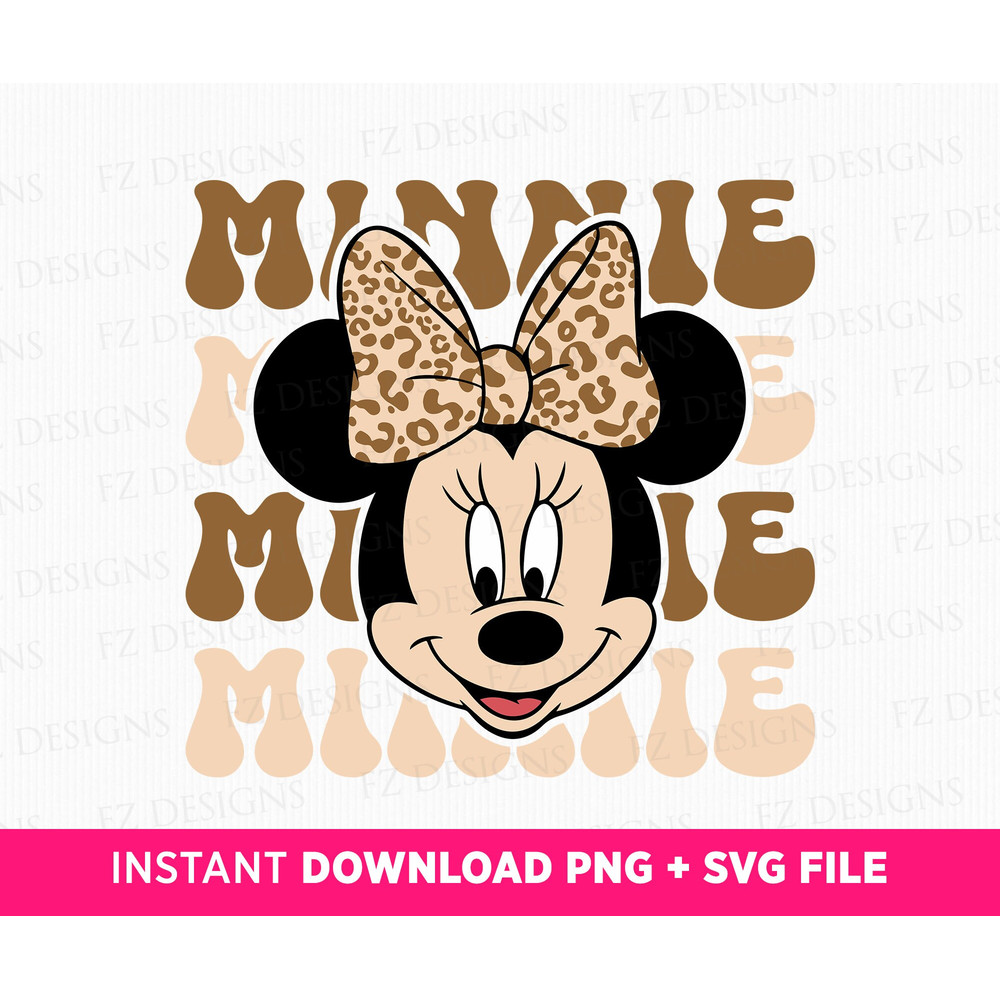 Retro Miss Mouse Svg, Leopard Mouse Head Svg, Family Vacation Svg, Family Trip Svg, Vacay Mode Svg, Magical Kingdom, Svg Png Files For Print.jpg