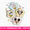 Retro Mouse and Friends Svg, Best Friends Svg, Checkered Background Smiling Face, Family Vacation Svg, Family Trip Svg, Instant Download.jpg