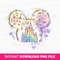 Watercolor Magical Kingdom Png, Retro Colorful Castle Png, Mouse Ear Castle Png, Balloons and Stars, Family Trip, Png File For Sublimation.jpg