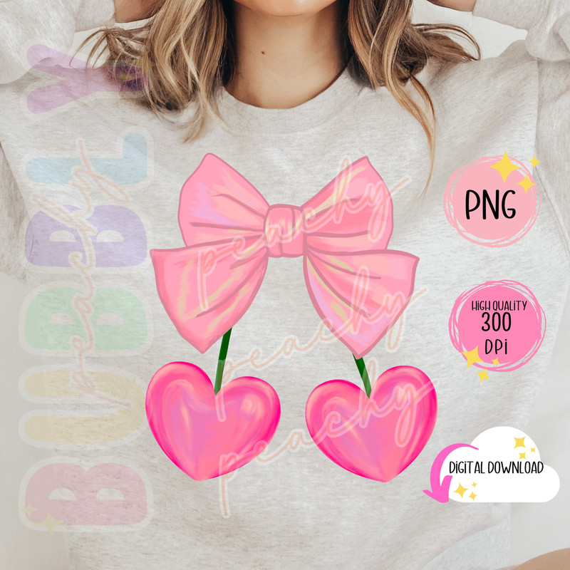 Cherry png, Cherry bow png, Soft Girl Era png, Pink Bow, Aesthetic Png,Ribbon Girlie Png, Valentine png, Vday png, Social Club png, coquette.jpg