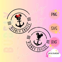 disneyy cruise, family vacation, anchor,   svg, dxf, png,  digital file