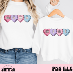 mama mini valentine png, sweetheart valentines png, trendy png, matching mama mini, sublimation