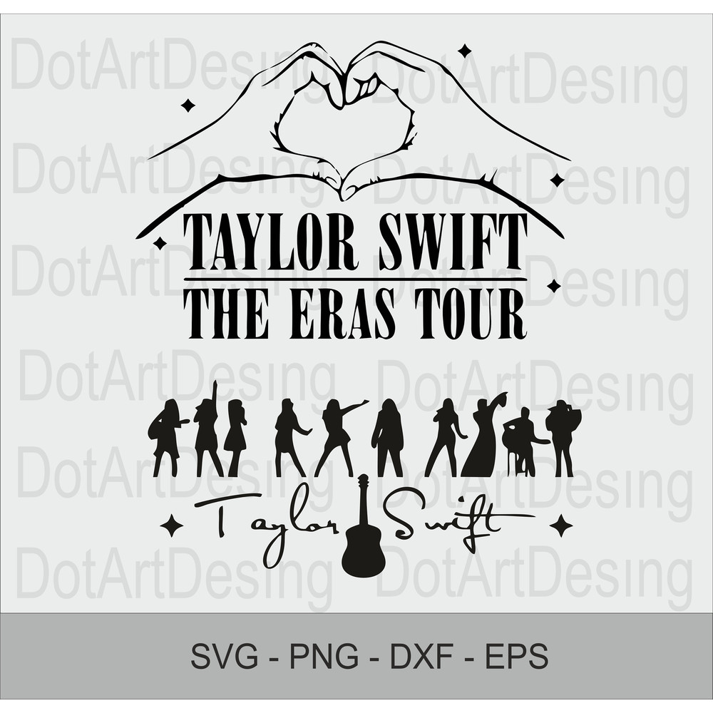 Taylor Pop Singer Clipart Big Bundle Silhouettes Great for T Shirts Svg Png Pdf Dxf Fun Customise Set.jpg