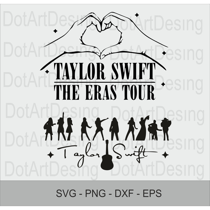 Taylor Pop Singer Clipart Big Bundle Silhouettes Great for T Shirts Svg Png Pdf Dxf Fun Customise Set.jpg