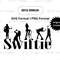 Swiftie Silhouette svg and png, Taylor Swiftie Album Titles, The Eras Tour Svg, Instant Digital Download 1.jpg