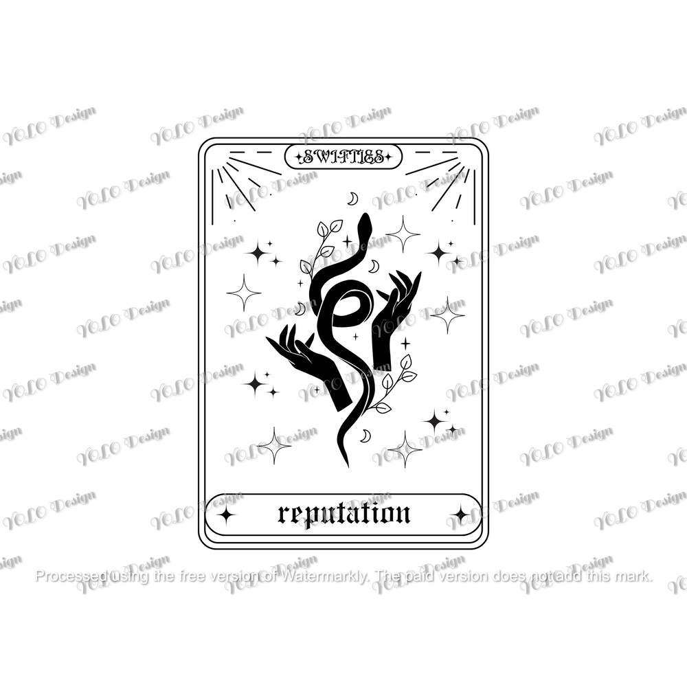 Taylor Reputation Svg and png, Tarot Card Lover, Taylor Swiftie Merch, Digital Instant Download.jpg