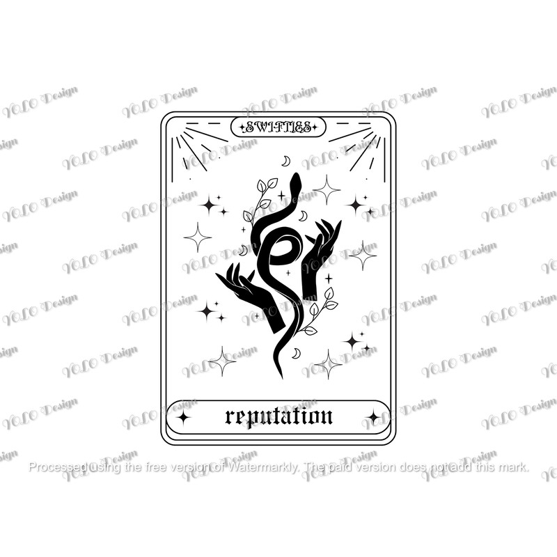 Taylor Reputation Svg and png, Tarot Card Lover, Taylor Swiftie Merch, Digital Instant Download.jpg