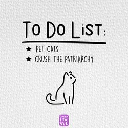 cat to do list svg png eps, funny cat svg, cat life svg, digital download printable design files instant download