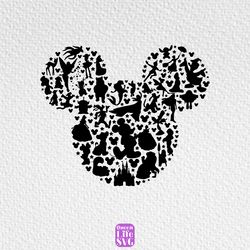 mouse magical svg, all characters mouse magical svg, mouse head with characters svg png eps, customizable designs svg, a