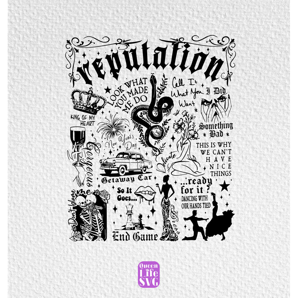 Reputtation Tracklist Svg, TS Albums Tracklist Svg, Custom Concert Gift Svg, Digital Printing, Instant Download, Taylors Graphic Tee Design.jpg