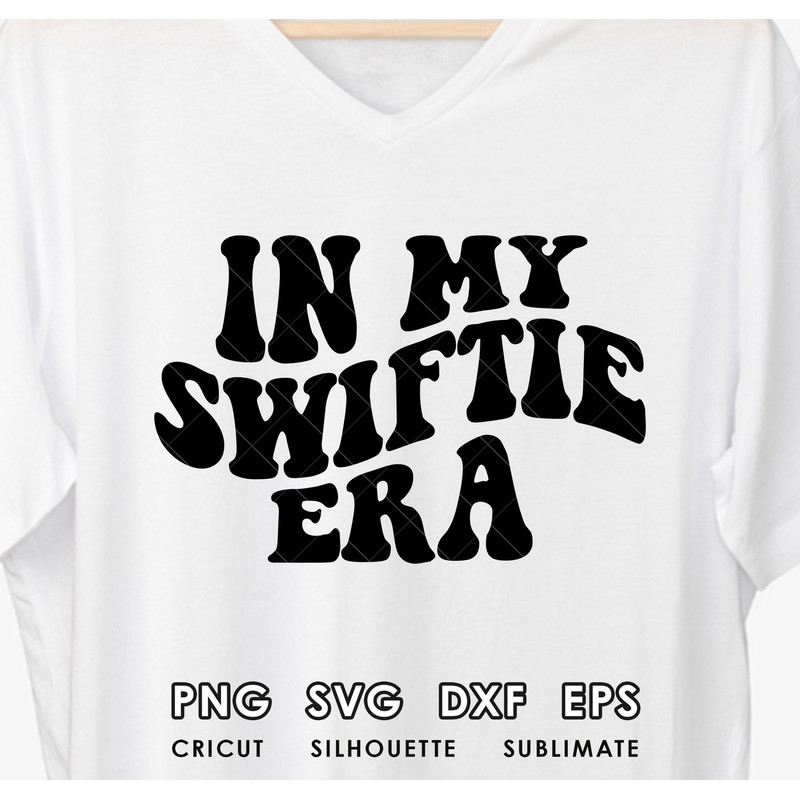 In my Swiftie era Svg, Png, wave text shirt design, instant digital download.jpg