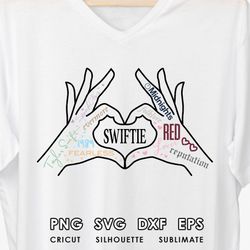 swiftie lover svg, png, taylor albums heart shape, swiftie svg, taylor swift merch, midnight png, instant digital downlo