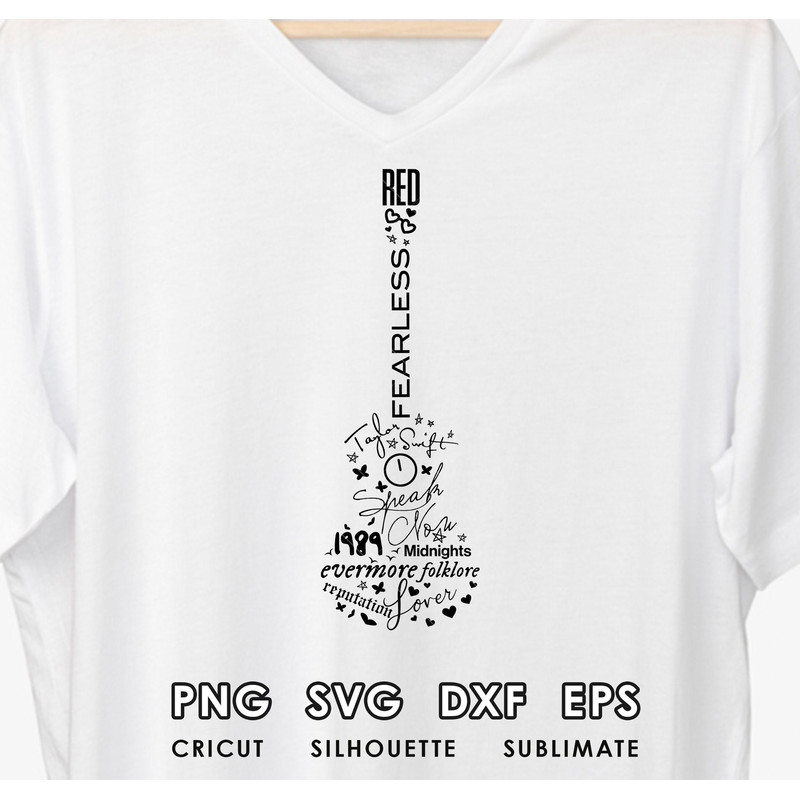 Taylor Svg Albums Swiftie Bundle Guitar Svg Shape, Taylor Merch, Midnight Png, instant digital download.jpg