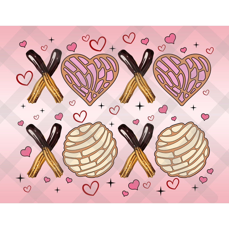 Conchas Valentine PNG, Valentines Xoxo Png, Concha Valentines Png, Happy Valentine's Day Png, Mexican Valentines Png, Glitter Valentine Png.jpg