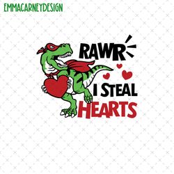 rawr i steal heart png, dinosaur lover png, t-rex lover valentine, cute dinosaur valentine png, dino steals heart valent