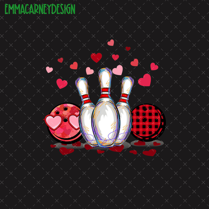 Bowling Valentine Png, Bowling Lover Valentine Png, Bowling Ball Png, Love Bowling Png, Bowler Valentine's Day Png, Valentine Gift.jpg