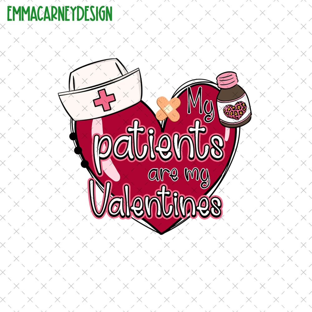 My Patients Are My Valentine Png, Nurse Heart Valentine Png, NICU Nurse Png, ICU ER Nurse Png, Valentine Nurse Gift, Cupid's Favorite Nurse.jpg