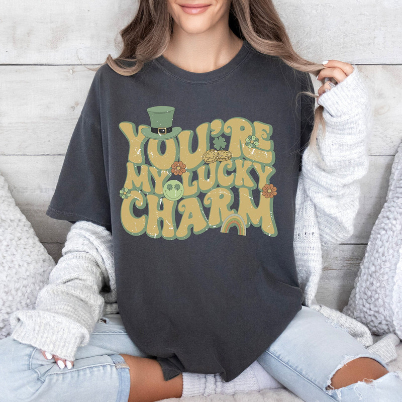 Retro You're my lucky charm PNG, Lucky Charm Png, Clover Png, Shamrock Png, St Patrick's Day Png, Sublimation Designs, Digital Download.jpg