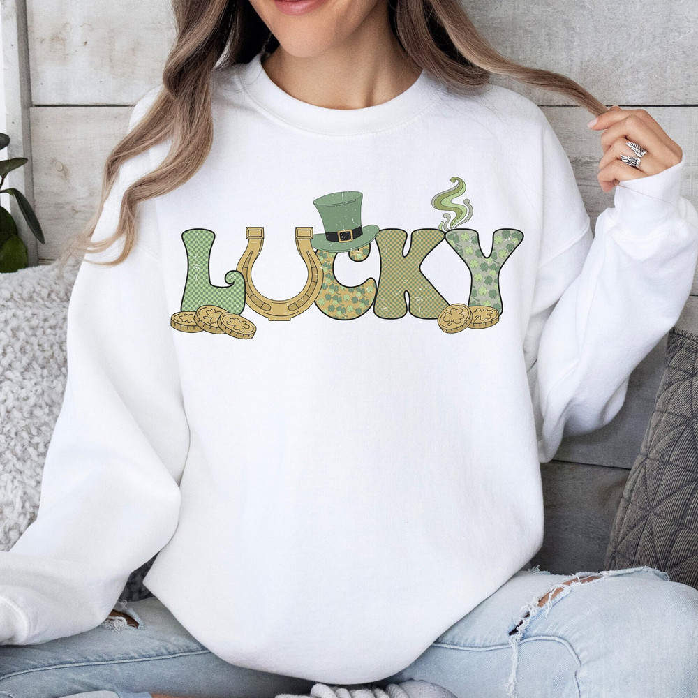 Retro Lucky Png, St. Patrick's PNG Sublimation, St. Patrick's Day Png, Shamrock Png, Retro Shirt Png, Clover Png, Sublimation Design.jpg