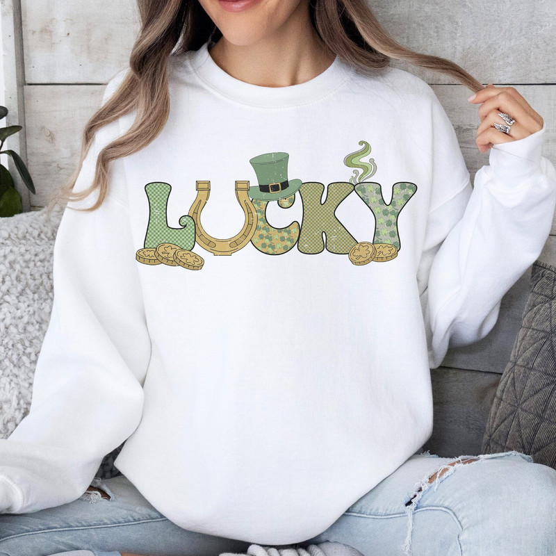 Retro Lucky Png, St. Patrick's PNG Sublimation, St. Patrick's Day Png, Shamrock Png, Retro Shirt Png, Clover Png, Sublimation Design.jpg