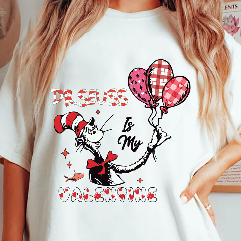 Dr. Seuss is My Valentine Svg, Cat In The Hat Svg, Thing 1 Thing 2 Svg, Happy Valentine Day Svg, Valentine's Svg, Dr.Seuss for Teacher Gifts.jpg