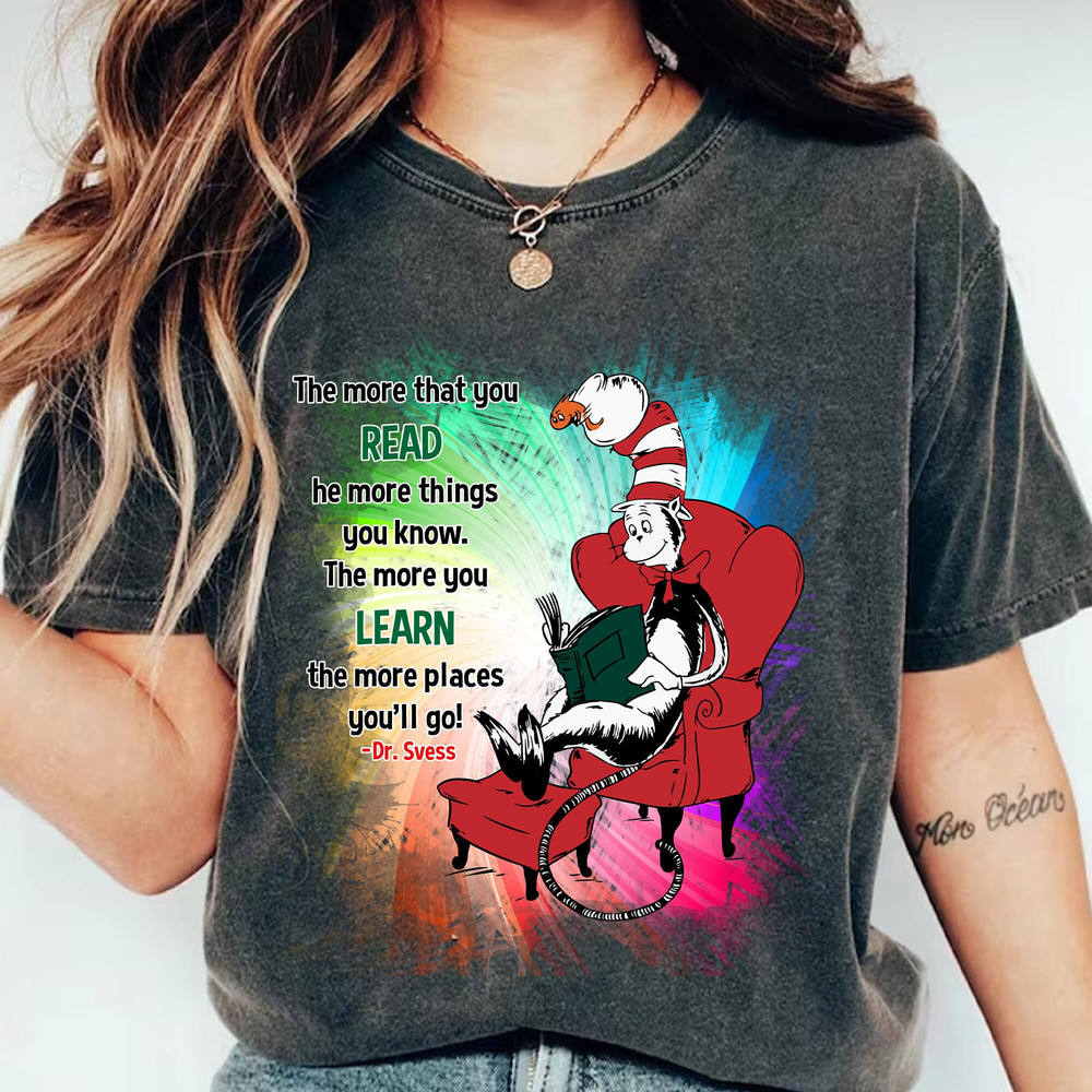 Dr. Seuss Png, Cat In The Hat Png, The More That You Read He More Things You Know. The More You Learn The More Places You'll Go Png.jpg