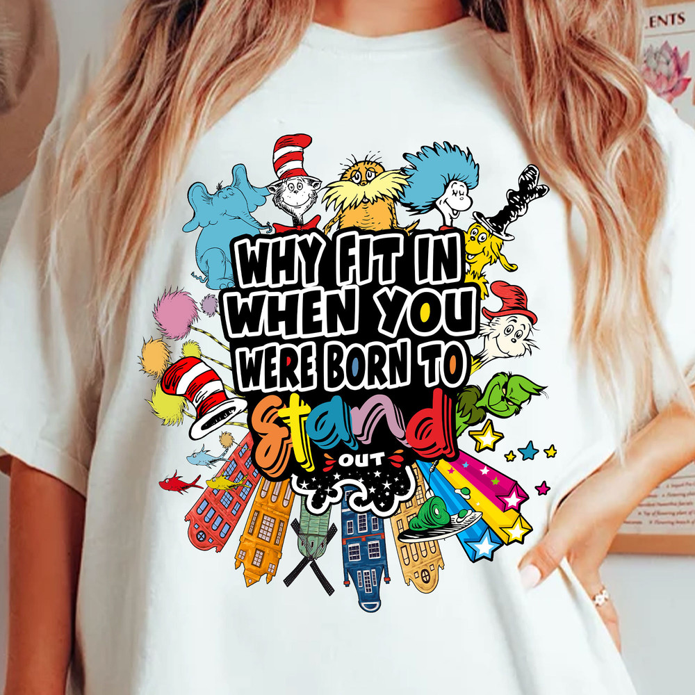 Dr. Seuss Png, Why Fit In When You Were Born To Stand Out Png, Cat In The Hat Png, Thing 1 Thing 2, Green Eggs and Ham, Dr.Seuss for Teacher.jpg