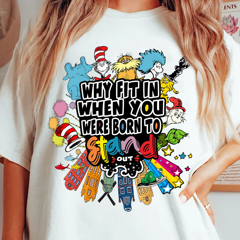 Dr. Seuss Png, Why Fit In When You Were Born To Stand Out Png, Cat In The Hat Png, Thing 1 Thing 2, Green Eggs and Ham, Dr.Seuss for Teacher.jpg