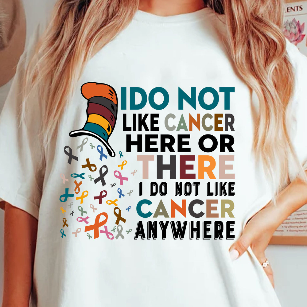 Dr. Seuss Svg, I Do Not Like Cancer Here Or There I Do Not Like Cancer Anywhere Svg, Cat In The Hat, Cancer Awareness Shirt Design.jpg
