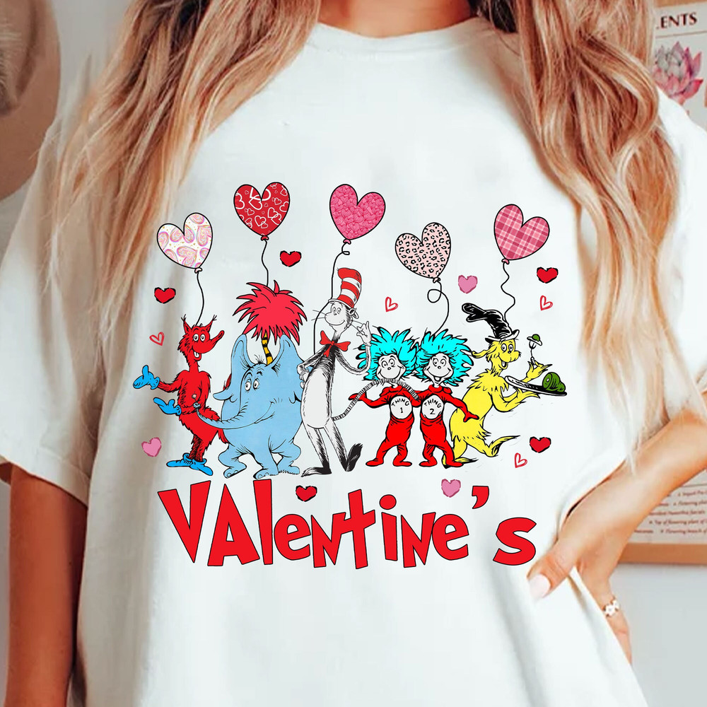 Happy Valentine's Dr. Seuss Png, Cat In The Hat Png, Thing 1 Thing 2 Png, Happy Valentine Day Png, Green Eggs and Ham, Dr.Seuss for Teacher 1.jpg