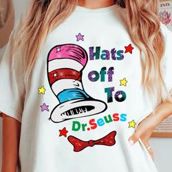 hats off to  dr. seuss png, cat in the hat png, thing 1 thing 2 png, green eggs and ham, one fish two fish, dr.seuss for