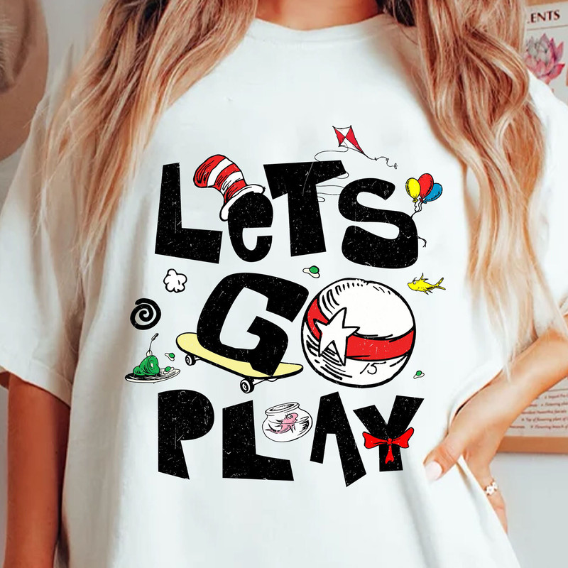 Lets Go Play Png, Dr. Seuss Day Png, Skateboarding Cat In The Hat Png, Thing 1 Thing 2 Png, Green Eggs and Ham, Dr.Seuss for Teacher.jpg