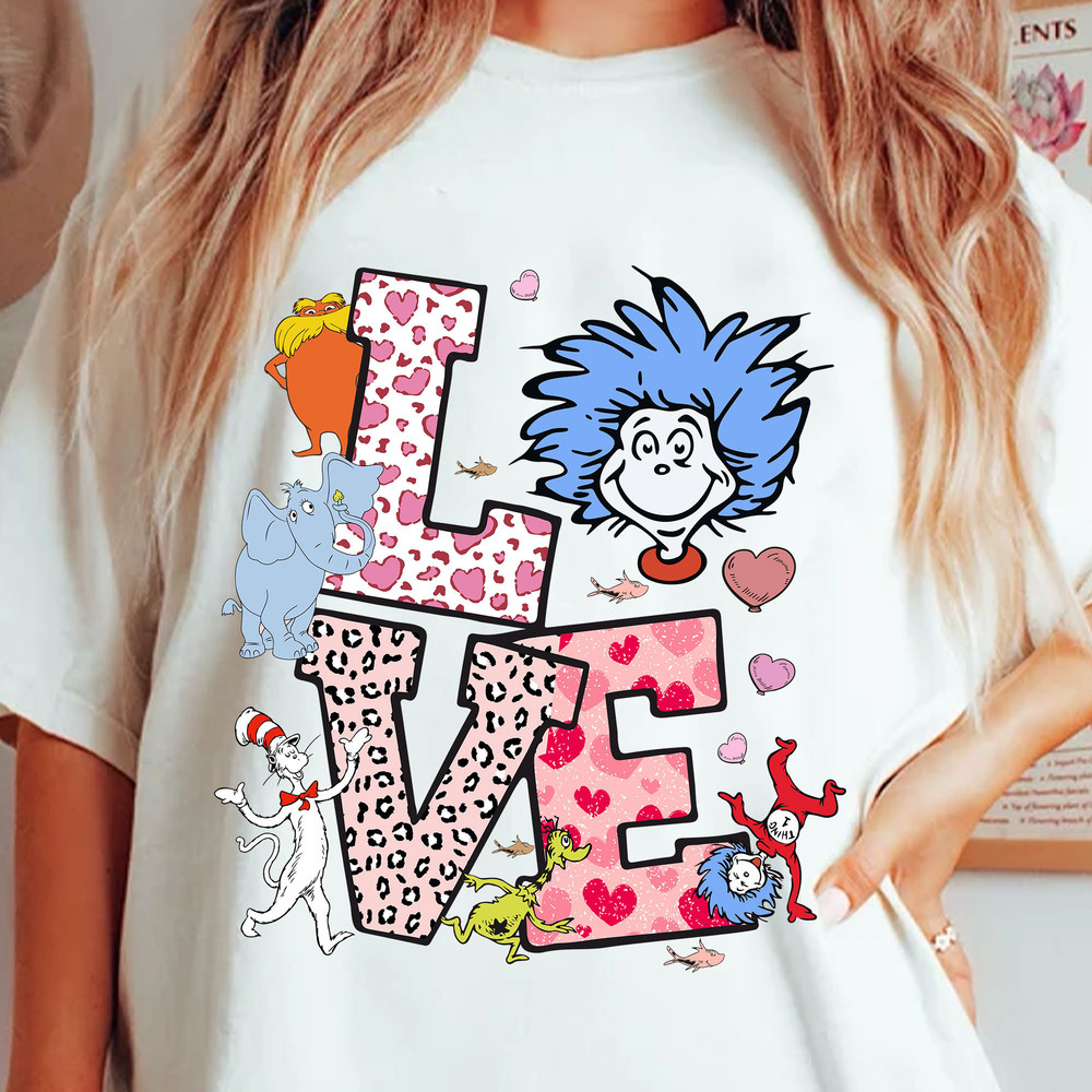 Love Reading Dr. Seuss's Png, Cat In The Hat Png, Thing 1 Thing 2 Png, Happy Valentine Day Png, Valentine's Png, Dr.Seuss for Teacher Gifts.jpg