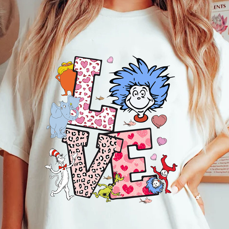 Love Reading Dr. Seuss's Png, Cat In The Hat Png, Thing 1 Thing 2 Png, Happy Valentine Day Png, Valentine's Png, Dr.Seuss for Teacher Gifts.jpg
