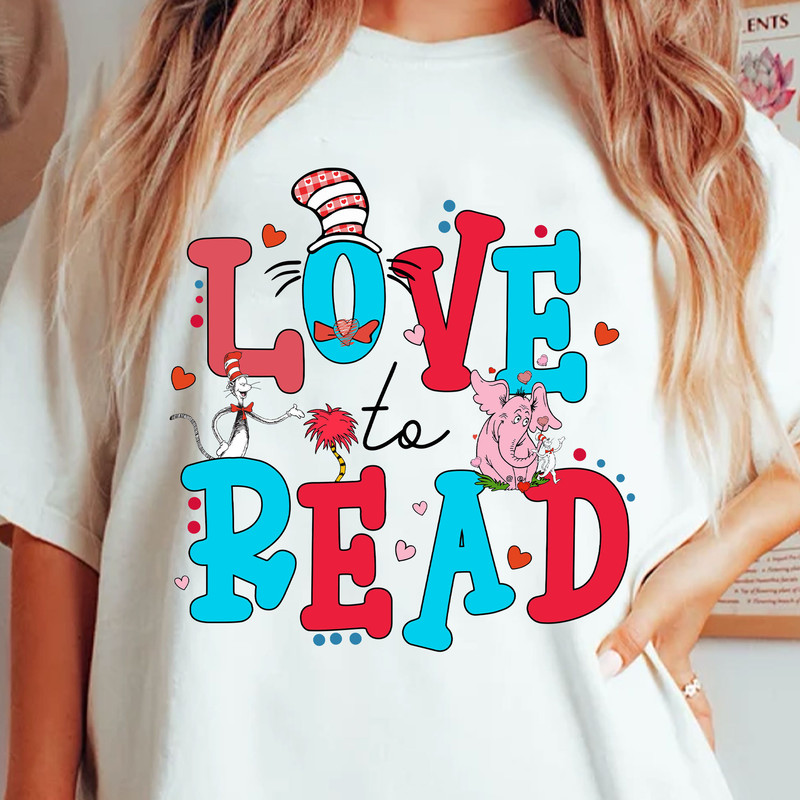Love To Read Dr Seuss Png, Cat In The Hat Png, Happy Valentine Day, Dr. Seuss Png, One Fish Two Fish Png, Thing 1 Thing 2 , Valentine Gifts.jpg