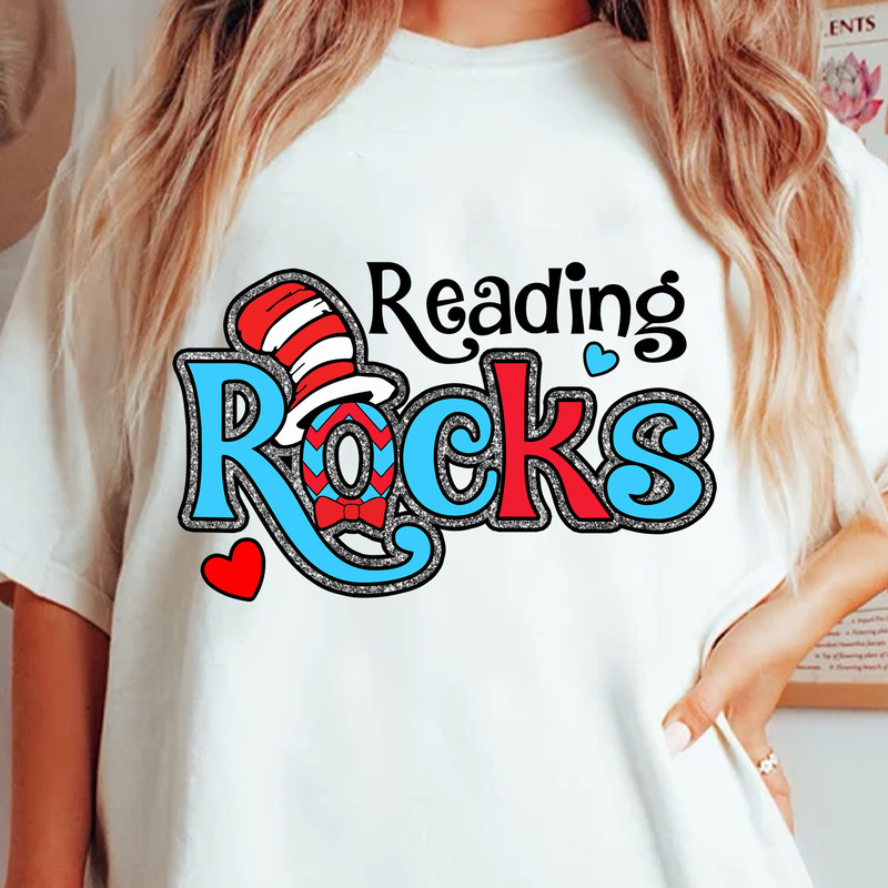 Reading Rocks Png, Dr. Seuss Png, Cat In The Hat, Thing 1 Thing 2 Png, Reading Png, Dr.Seuss for Teacher,Dr Seuss Teacher,Green Eggs and Ham 1.jpg
