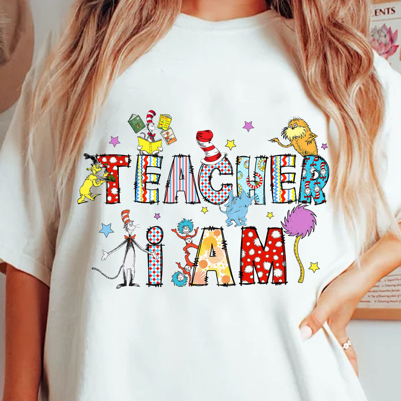 Teacher I Am Dr. Seuss Png, Cat In The Hat, Thing 1 Thing 2 Png, Reading Png, Dr.Seuss for Teacher, Dr Seuss Teacher, Green Eggs and Ham 1.jpg