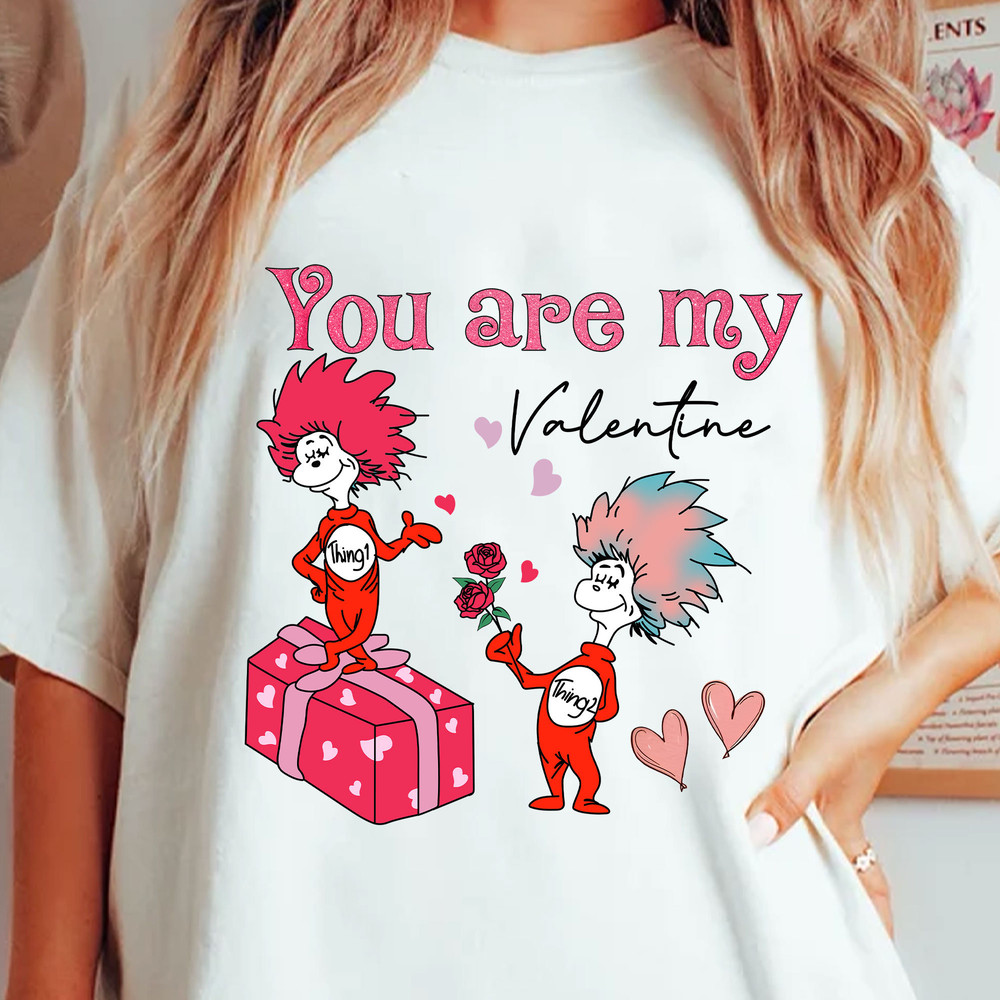 You Are My Valentine Png, Thing 1 Thing 2 Png, Dr.Seuss Png, Valentine Heart Day, Dr. Seuss Png, Cat In The Hat Png, Dr.Seuss for Teacher.jpg