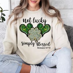 not lucky simply blessed png, st patricks day png, shamrock leopard glitter png, green irish shamrock png, st. pattys da
