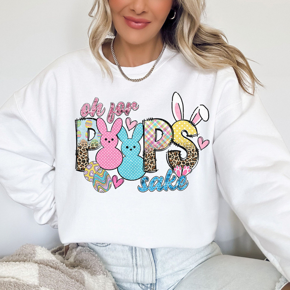 Oh for Peppss Sake PNG, Easter Png, Easter Bunny Png, Easter Shirt Png, Retro Easter Png, Easter Sublimation Design, Digital Download.jpg