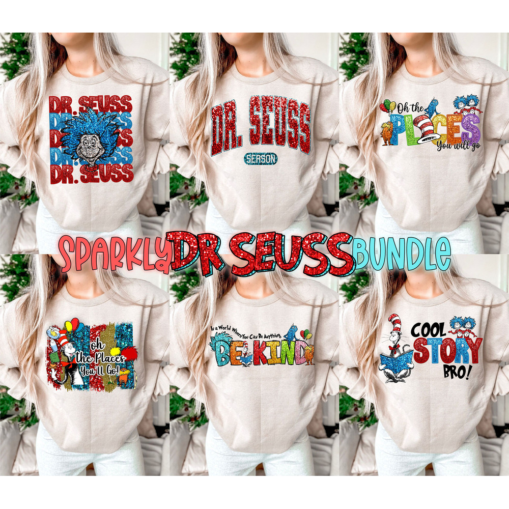Faux Embroidery Dr. Suess Png Bundle, Dr. Suess Day, Sublimation Print, Read across America, Dr. Suess Day Png, Teacher png, Sublimation.jpg
