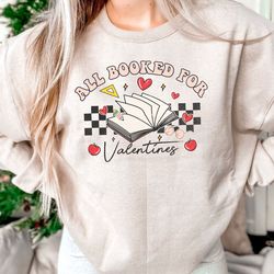 all booked for valentine png, book valentine png, book lover png, teacher valentines png, bookworm png, librarian png, v