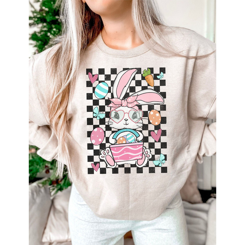 Cute Bunny With Bandana Glasses Bubblegum PNG, Rabbit Bandana Glasses PNG, Easter Rabbit Bandana, Funny Easter png, Easter png, Bunny png 1.jpg