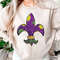 Faux Sequin Fleur De Lis PNG Sparkly Mardi Gra Tshirt Design Faux Glitter Sublimation DTF Digital Download ONLY 2.jpg