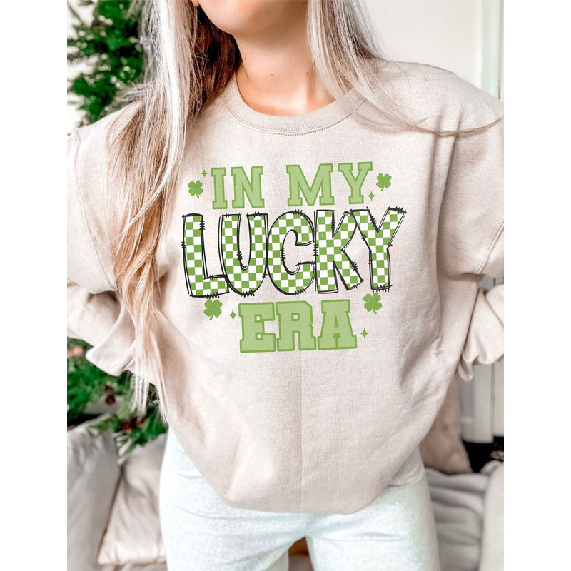 In My Lucky Era PNG, St Patricks Day PNG, Shamrock Png, Clover Checker Png, Retro St Patricks Shirt, Png Files For Cricut.jpg