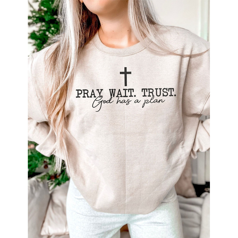 Pray Wait Trust Svg Shirt Vector Pray Png Digital Downloads Svg Design Files Faith Svg Cutting Files Faith Shirt Religious Png Farmhouse Svg.jpg