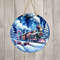 Peppermint Candy Cane Train Sign Round Door Hanger Design, 12 inch Sublimation Design, Sign Round, PNG File, Digital Download.jpg