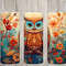 Seamless Abstract Cute Hoot Owl Design, Owl 20 oz Skinny Straight Tumbler Sublimation Design, Tumbler Wrap, PNG File, Digital Download.jpg