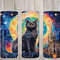 Seamless Celestial Gothic Black Cat Design, Cat 20 oz Skinny Straight Tumbler Sublimation Design, Tumbler Wrap, PNG File, Digital Download 1.jpg