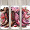 Seamless Country Couple Boots & Hat Design, Valentine's 20 oz Skinny Straight Tumbler Sublimation Design, Tumbler Wrap, PNG Digital Download.jpg